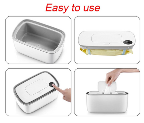 Portable Baby Wipe Warmer, Napkin Heating Storage Box Warmer Temperature Control