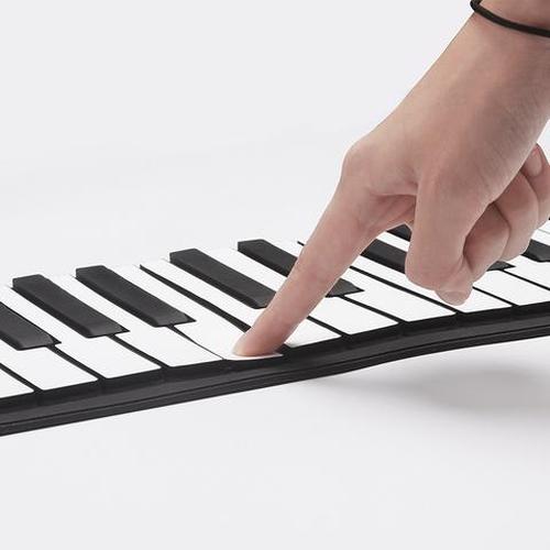 Portable Electric Roll Up Keyboard Piano, 61 Key Hand Roll Piano