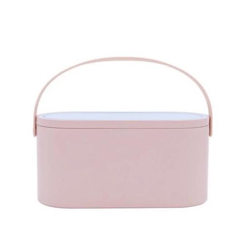 Portable Makeup Case With LED Mirror Cosmetic Storage Box