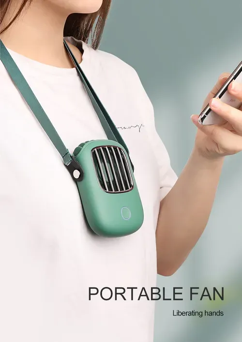 Portable Neck Fan with USB Charging, Mini Handheld Fan