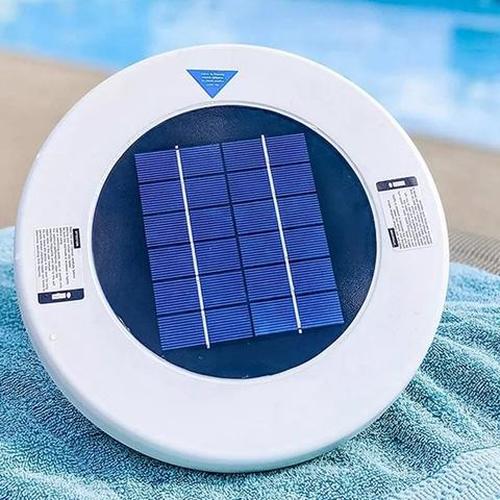 Portable Solar Pool Ionizer for Copper &amp; Silver Ionization - Removes Impurities