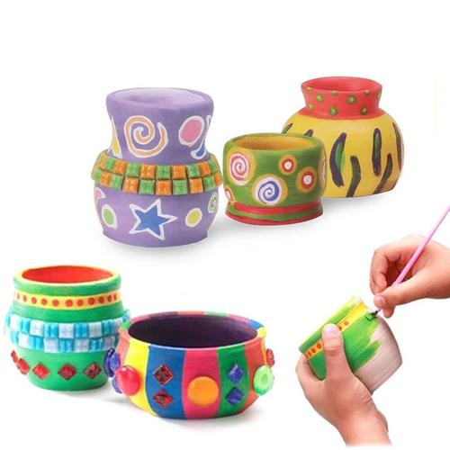 Pottery Wheel Kit Craft Toys For Kids With Paints And Tools Diy Toy Clay Pots Making