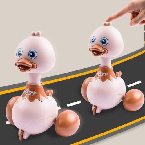 Press And Shake Duck Motorcycle Toy