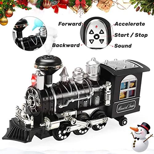 Remote Control With 3 Speeds | Rc Train Set With Smoke, Sound And Light