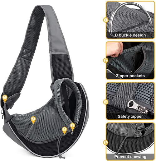 Sling Hands Free Carrier For Dogs And Cats