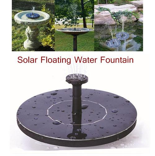 Solar Fountain Water Outdoor Garden Circular Floating Water Landscape