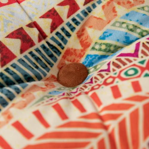 Square Fat Cushion Printing Thick Hip Pad Cushion Ethnic Style Cushion