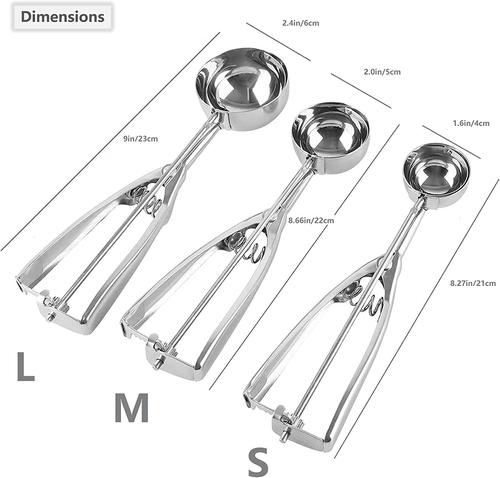 Stainless Steel Ice Cream Scoop with Trigger