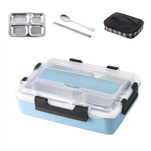 Stainless Steel Japanese Bento Lunch Box with Insulated Lid