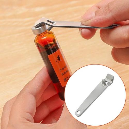 Stainless Steel Oral Liquid Vial Opener - Portable, Nurse, Doctor, Medical Tool