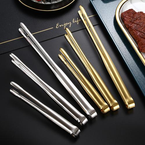 Stainless Steel Tongs - Portable Barbecue Tongs - Cooking Bbq Gadgets