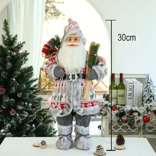 Standing Santa Claus Christmas Ornament for Xmas Tree Decor