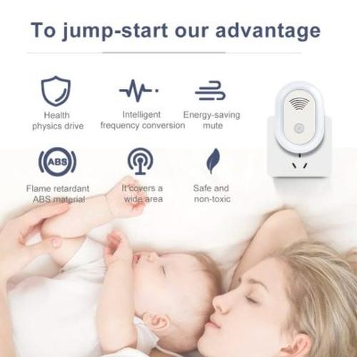 Ultrasonic Mosquito Repellent with Night Light for Home &amp; Garden