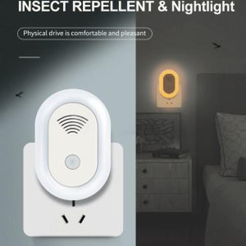 Ultrasonic Mosquito Repellent with Night Light for Home &amp; Garden