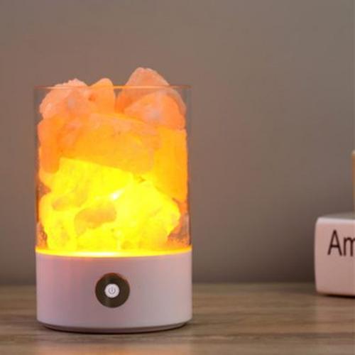 USB Crystal Light Natural Himalayan Salt LED Lamp