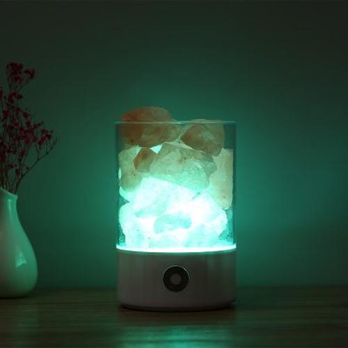 USB Crystal Light Natural Himalayan Salt LED Lamp