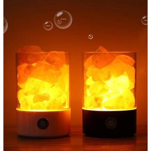 USB Crystal Light Natural Himalayan Salt LED Lamp