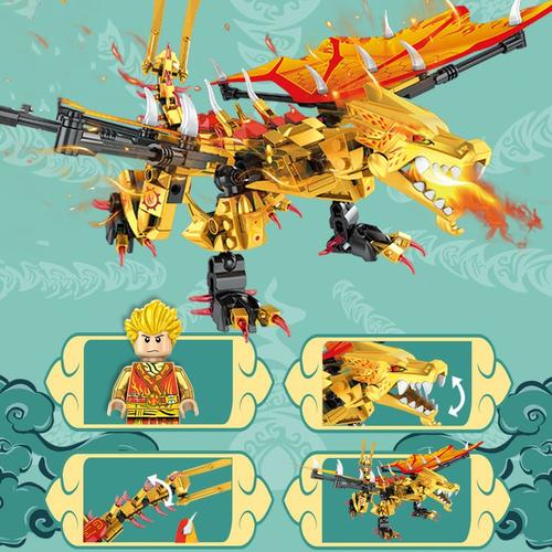 Water Dragon Building Block Bricks Compatible With Sets Toys For Children Christmas Birthday Gifts