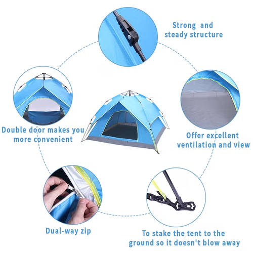 Waterproof outdoor 2 person camping tent