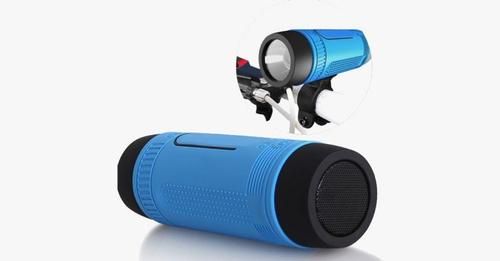 Waterproof &amp; Shockproof Bike Speaker w/ LED Light - Ultimate Cycling Companion