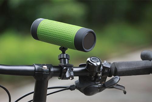 Waterproof &amp; Shockproof Bike Speaker w/ LED Light - Ultimate Cycling Companion