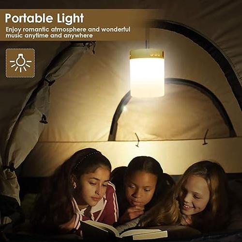 Wireless Bluetooth Bedside Table Lamp with Colorful LED Night Light and Touch Control for Kids