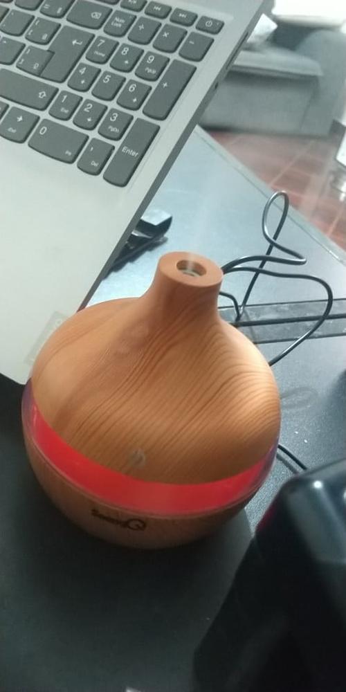 Wood Grain Aromatherapy USB Humidifier Drops Water Air Purification photo review