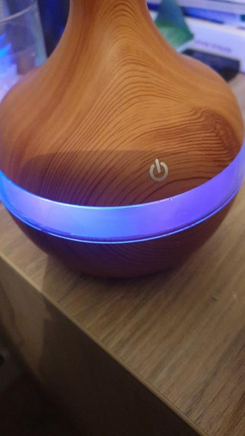 Wood Grain Aromatherapy USB Humidifier Drops Water Air Purification photo review